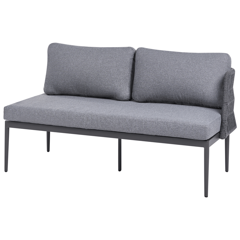 Hjørnesofa udendørs med bord 3-personers Leffe højrevendt - Grå - Have - Udendørs miljø - Altan & terrasse - Altanmøbler