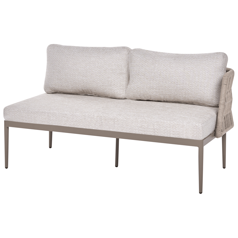 Hjørnesofa udendørs med bord 3-personers Leffe højrevendt - Beige - Have - Udendørs miljø - Altan & terrasse - Altanmøbler