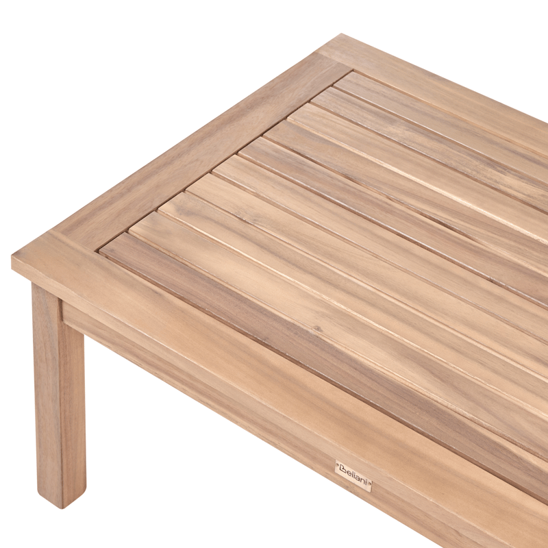 Hjørnesofa udendørs med bord 3-personers Arabba venstrevendt akacietræ - Brun/Grå - Have - Udendørs miljø - Altan & terrasse - Altanmøbler