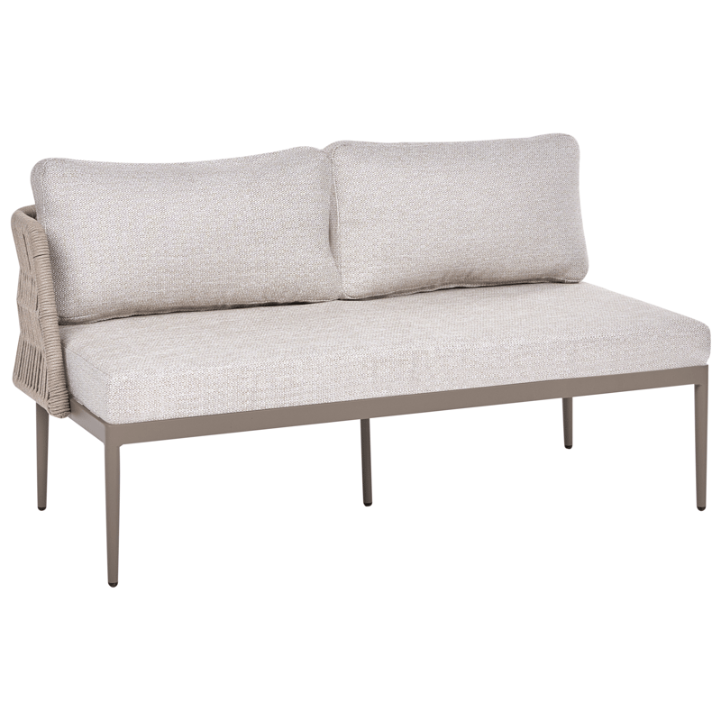 Hjørnesofa udendørs med bord 3-personers Leffe venstrevendt - Beige - Have - Udendørs miljø - Altan & terrasse - Altanmøbler
