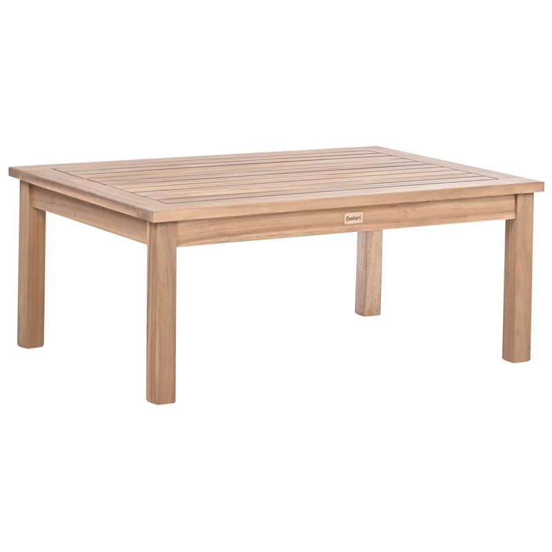 Hjørnesofa udendørs med bord 3-personers Arabba venstrevendt akacietræ - Brun/Grå - Have - Udendørs miljø - Altan & terrasse - Altanmøbler