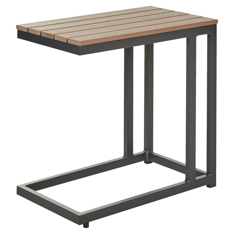 Hjørnesofa udendørs med bord 5-personers Messina venstrevendt - Sort/Beige/Grå - Have - Udendørs miljø - Altan & terrasse - Altanmøbler