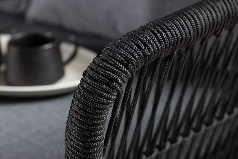 Hjørnesofasæt 4-personers Chania til udendørs - Sort - Have - Udendørs miljø - Altan & terrasse - Altanmøbler