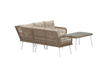 Ibiza hjørnesofasæt udendørs - Beige - Havemøbler - Loungemøbler - Sofagrupper udendørs