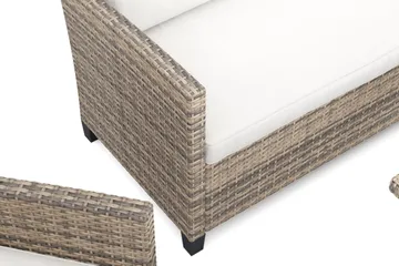 James Light sofagruppe til udendørs brug i kunstrotting - Beige - Havemøbler - Loungemøbler - Sofagrupper udendørs