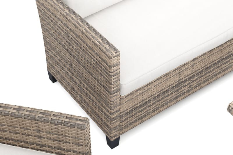 James Light sofagruppe til udendørs brug i kunstrotting - Beige - Have - Udendørs miljø - Altan & terrasse - Altanmøbler