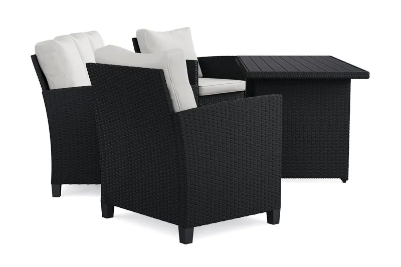 James Light sofagruppe til udendørs brug i kunstrotting - Sort - Have - Udendørs miljø - Altan & terrasse - Altanmøbler