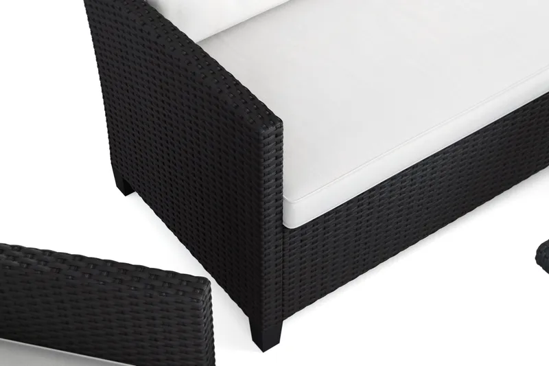 James Light sofagruppe til udendørs brug i kunstrotting - Sort - Have - Udendørs miljø - Altan & terrasse - Altanmøbler