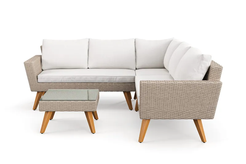 Karlskrona loungegruppe til udendørs brug - Brun - Have - Udendørs miljø - Altan & terrasse - Altanmøbler