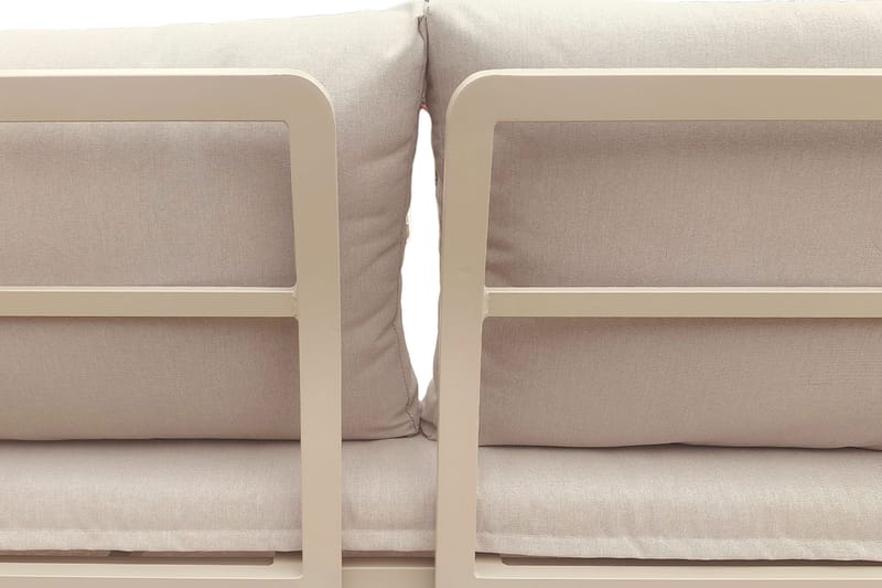 Lainelle 4-personers sofagruppe til altan og terrasse med beige hynder - Beige - Have - Udendørs miljø - Altan & terrasse - Altanmøbler