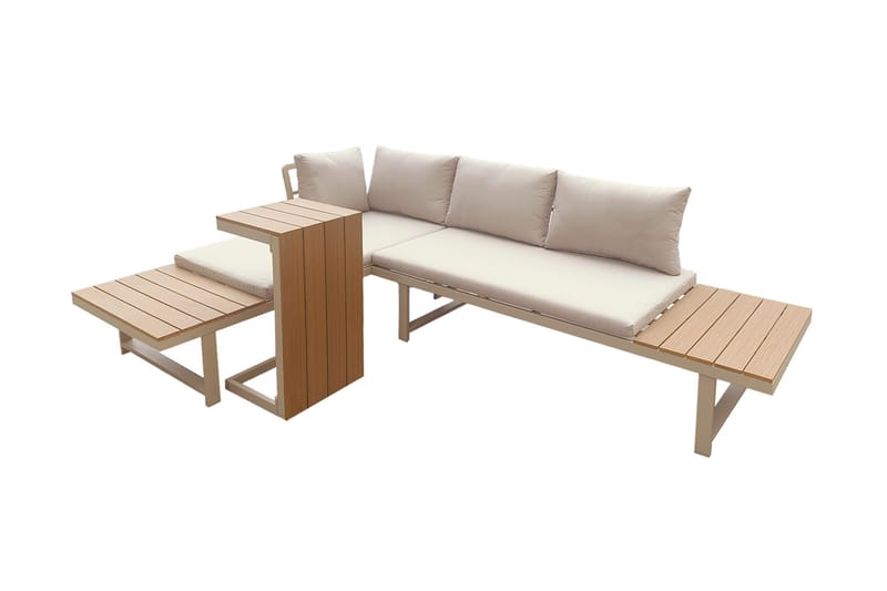 Lainelle Sofagruppe - Beige - Have - Udendørs miljø - Altan & terrasse - Altanmøbler
