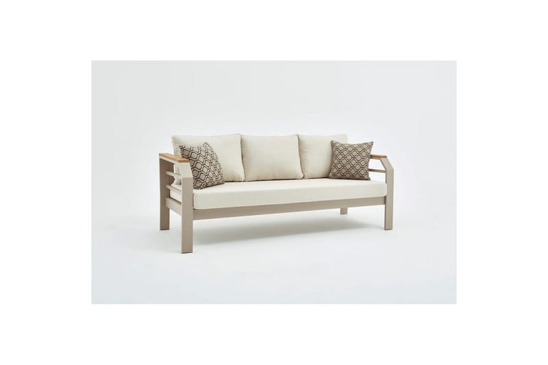 Lassento Udendørs sofasæt 5 pers. - Beige - Have - Udendørs miljø - Altan & terrasse - Altanmøbler