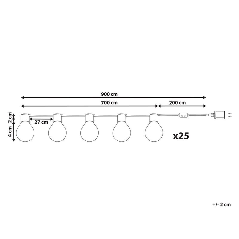 LED-lyskæde til udendørsbrug Isortoq - Belysning - Julebelysning - Julelys udendørs