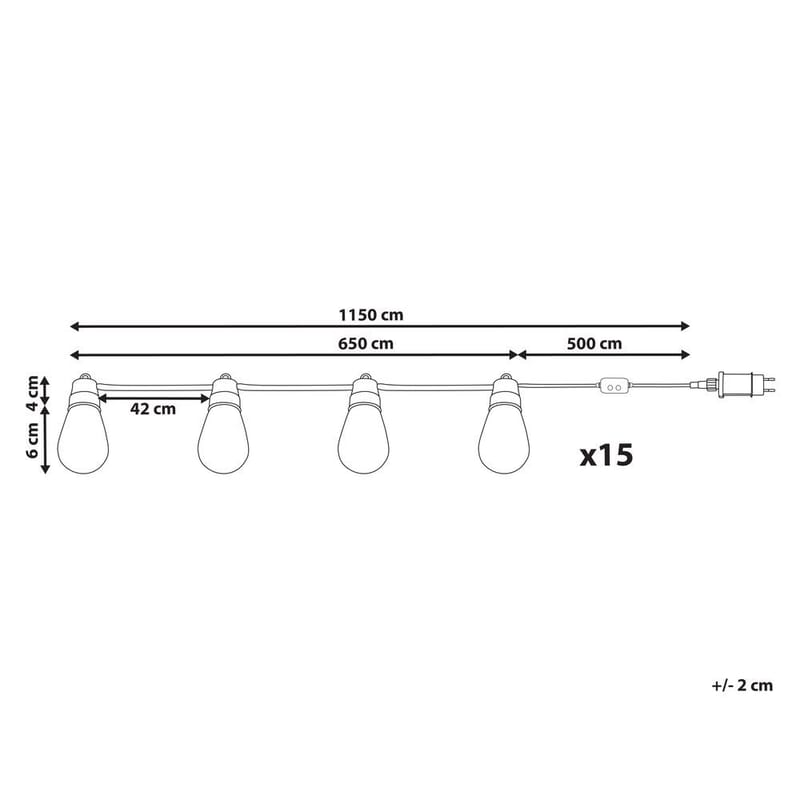 LED-lyskæde til udendørsbrug Itilleq - Belysning - Julebelysning - Julelys udendørs