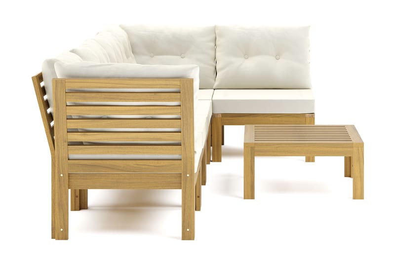 Lindha 5-personers Loungegruppe - Beige - Have - Udendørs miljø - Altan & terrasse - Altanmøbler