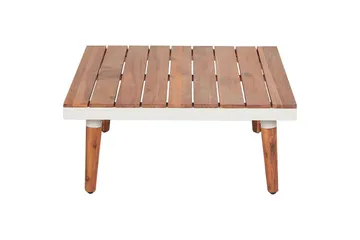 Loungegrupp Beliani Corato Grå/mörkt trä/ljust trä White||Light wood - Havemøbler - Loungemøbler - Sofagrupper udendørs