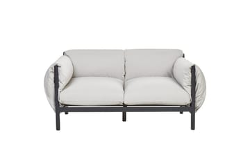 Loungegrupp Beliani Esperia Grey, Black - Havemøbler - Loungemøbler - Sofagrupper udendørs