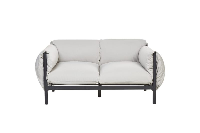 Loungegrupp Beliani Esperia Grey, Black - Havemøbler - Loungemøbler - Sofagrupper udendørs