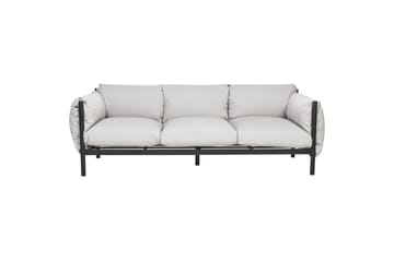 Loungegrupp Beliani Esperia Grey, Black - Havemøbler - Loungemøbler - Sofagrupper udendørs