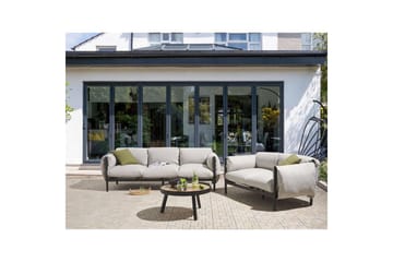 Loungegrupp Beliani Esperia Grey, Black - Havemøbler - Loungemøbler - Sofagrupper udendørs