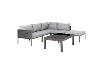Loungegrupp Beliani Forano Grey||Black - Havemøbler - Loungemøbler - Sofagrupper udendørs