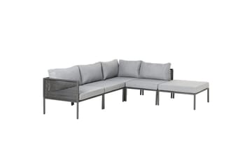 Loungegrupp Beliani Forano Grey||Black - Havemøbler - Loungemøbler - Sofagrupper udendørs