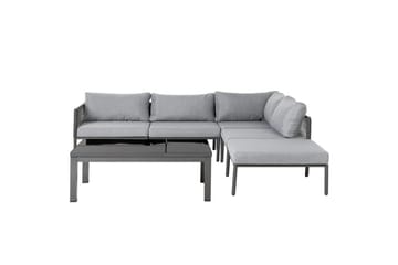 Loungegrupp Beliani Forano Grey||Black - Havemøbler - Loungemøbler - Sofagrupper udendørs