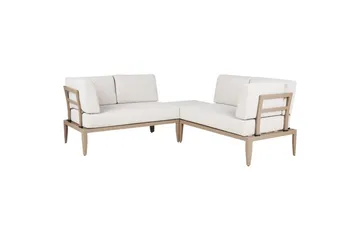 Loungegrupp Beliani Rima III Beige Beige - Havemøbler - Loungemøbler - Sofagrupper udendørs