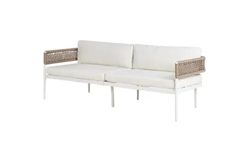 Loungegrupp Beliani Serla White||Beige - Havemøbler - Loungemøbler - Sofagrupper udendørs
