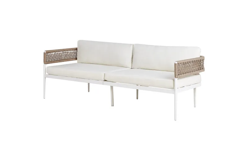 Loungegrupp Beliani Serla White||Beige - Havemøbler - Loungemøbler - Sofagrupper udendørs