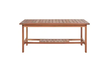 Loungegrupp med bord Beliani Altidona Light wood||White - Havemøbler - Loungemøbler - Sofagrupper udendørs