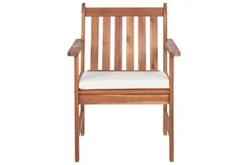 Loungegrupp med bord Beliani Altidona Light wood||White - Havemøbler - Loungemøbler - Sofagrupper udendørs