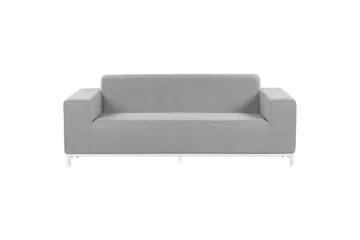 Loungegrupp med bord Beliani Rovigo Grey||White - Havemøbler - Loungemøbler - Sofagrupper udendørs
