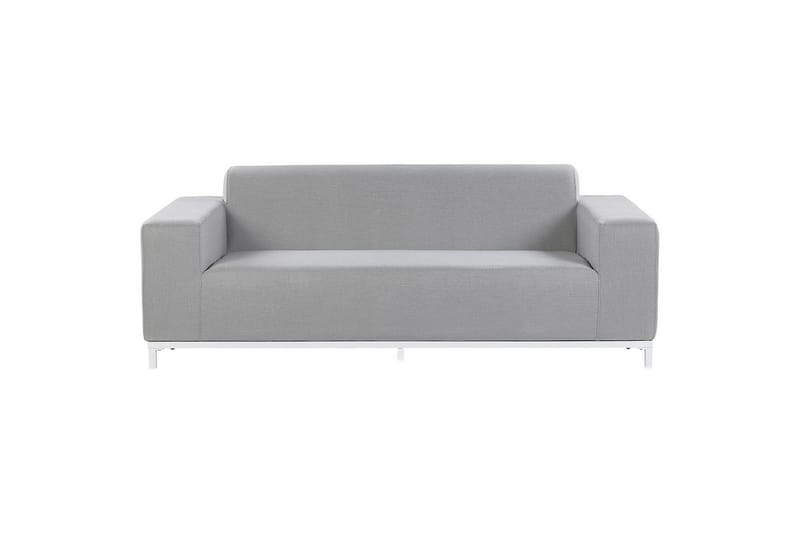 Loungegrupp med bord Beliani Rovigo Grey||White - Havemøbler - Loungemøbler - Sofagrupper udendørs