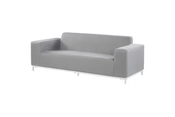 Loungegrupp med bord Beliani Rovigo Grey||White - Havemøbler - Loungemøbler - Sofagrupper udendørs
