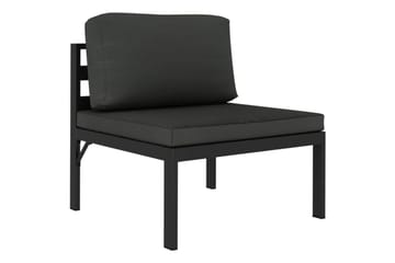 loungesæt til haven 10 dele med hynder aluminium antracitgrå - Antracit - Have - Udendørs miljø - Altan & terrasse - Altanmøbler