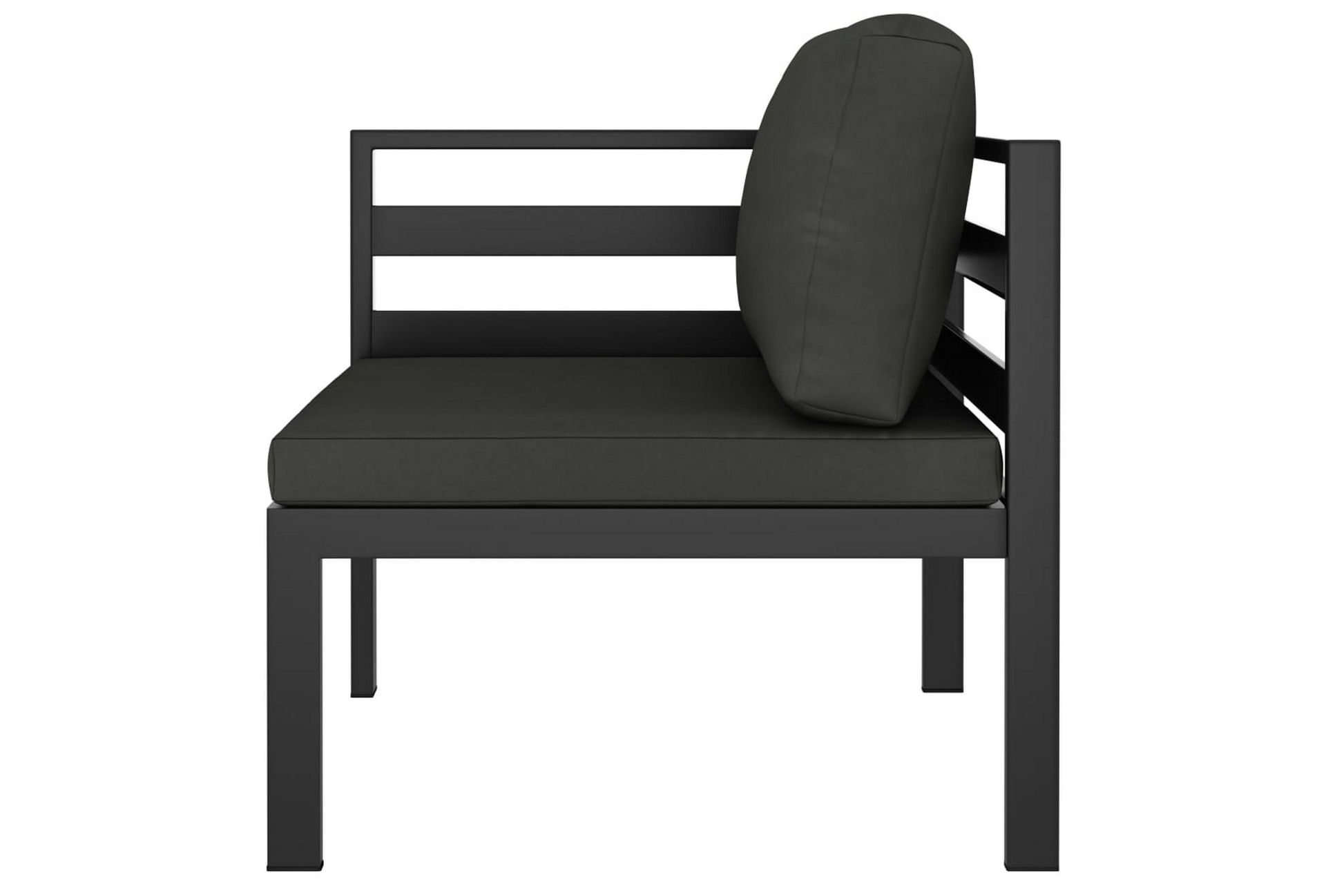loungesæt til haven 10 dele med hynder aluminium antracitgrå - Antracit - Have - Udendørs miljø - Altan & terrasse - Altanmøbler