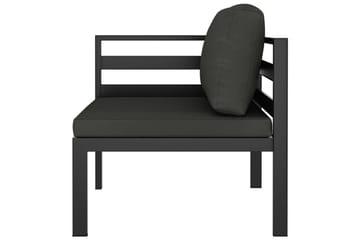 loungesæt til haven 10 dele med hynder aluminium antracitgrå - Antracit - Have - Udendørs miljø - Altan & terrasse - Altanmøbler