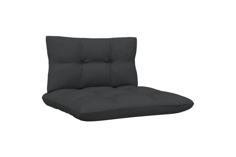 loungesæt til haven 5 dele med antracitgrå hynder fyrretræ - Hvid - Have - Udendørs miljø - Altan & terrasse - Altanmøbler