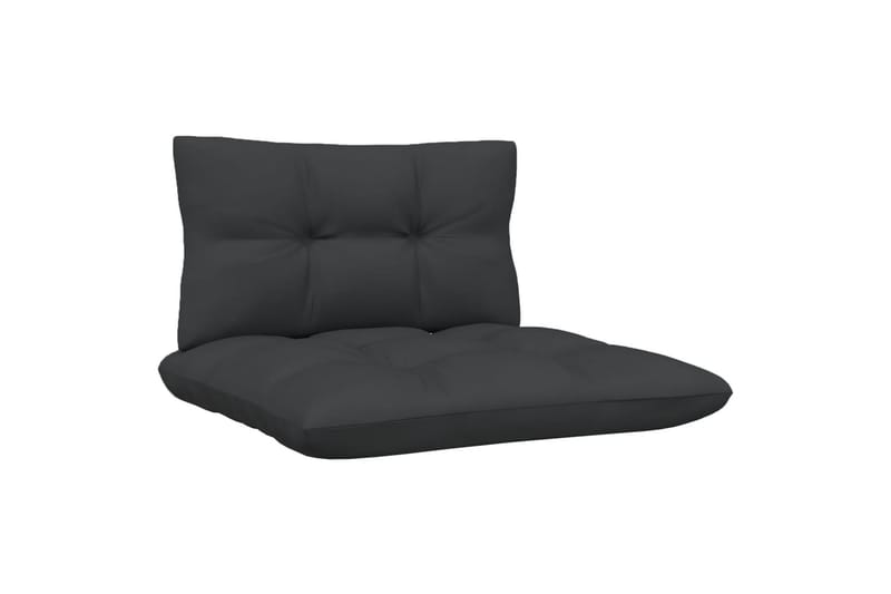 loungesæt til haven 5 dele med antracitgrå hynder fyrretræ - Hvid - Have - Udendørs miljø - Altan & terrasse - Altanmøbler