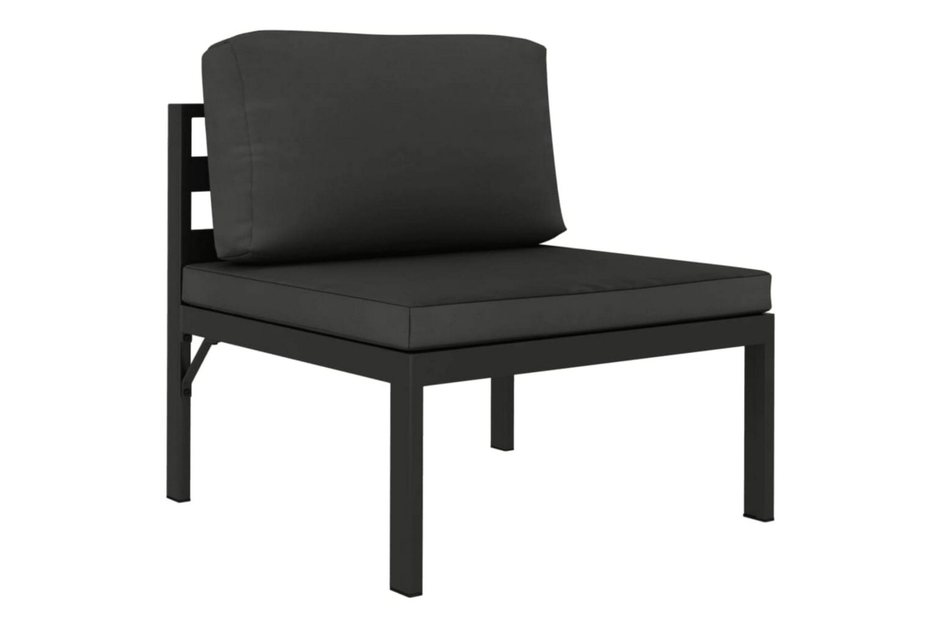 loungesæt til haven 5 dele med hynder aluminium antracitgrå - Antracit - Have - Udendørs miljø - Altan & terrasse - Altanmøbler
