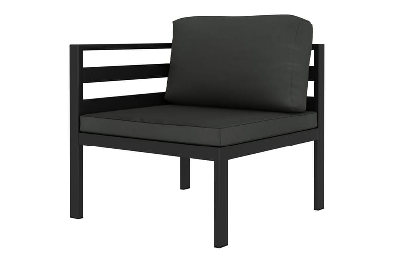 loungesæt til haven 5 dele med hynder aluminium antracitgrå - Antracit - Have - Udendørs miljø - Altan & terrasse - Altanmøbler