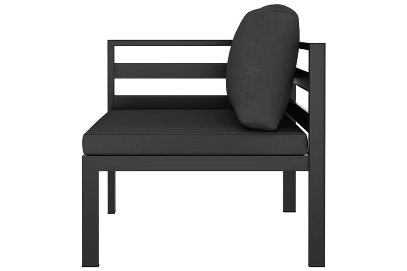 loungesæt til haven 5 dele med hynder aluminium antracitgrå - Antracit - Have - Udendørs miljø - Altan & terrasse - Altanmøbler