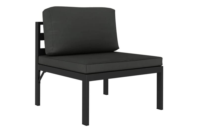 loungesæt til haven 5 dele med hynder aluminium antracitgrå - Antracit - Have - Udendørs miljø - Altan & terrasse - Altanmøbler