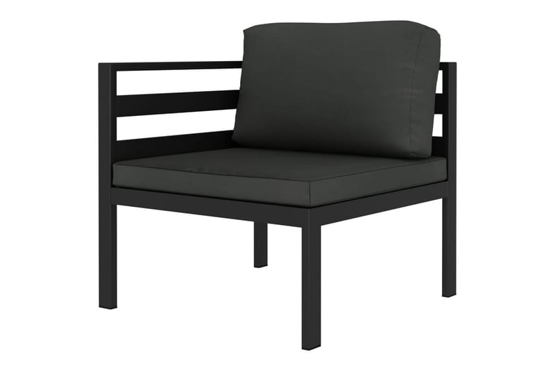 loungesæt til haven 5 dele med hynder aluminium antracitgrå - Antracit - Have - Udendørs miljø - Altan & terrasse - Altanmøbler