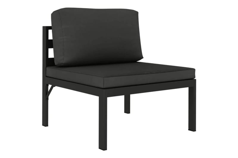 loungesæt til haven 6 dele med hynder aluminium antracitgrå - Antracit - Have - Udendørs miljø - Altan & terrasse - Altanmøbler