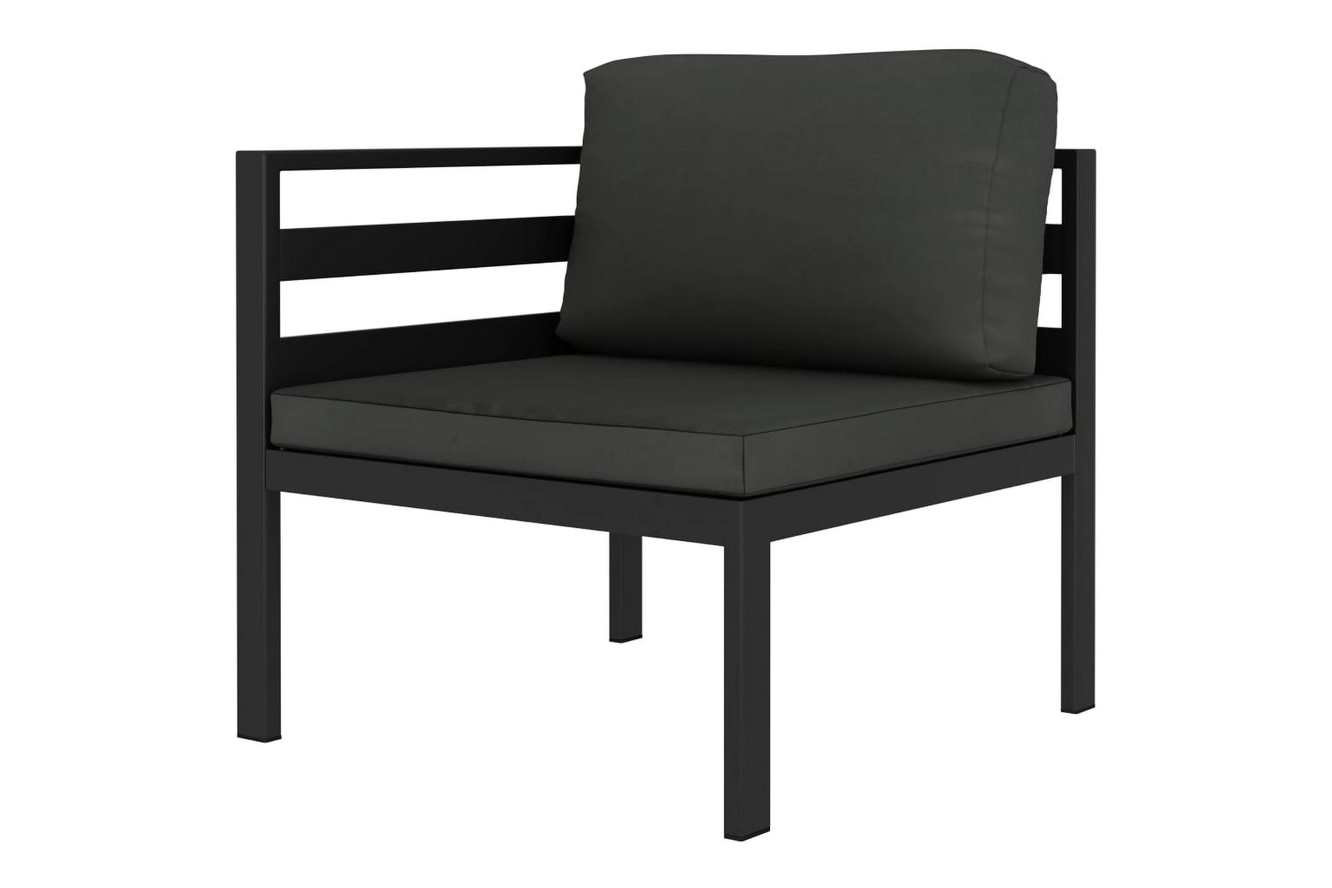 loungesæt til haven 6 dele med hynder aluminium antracitgrå - Antracit - Have - Udendørs miljø - Altan & terrasse - Altanmøbler