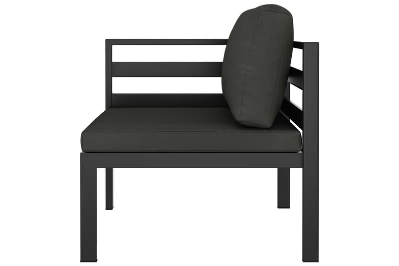 loungesæt til haven 6 dele med hynder aluminium antracitgrå - Antracit - Have - Udendørs miljø - Altan & terrasse - Altanmøbler