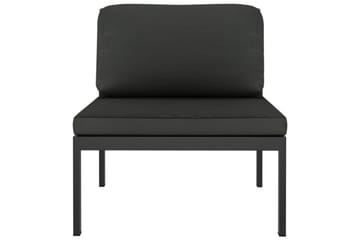 loungesæt til haven 6 dele med hynder aluminium antracitgrå - Antracit - Have - Udendørs miljø - Altan & terrasse - Altanmøbler