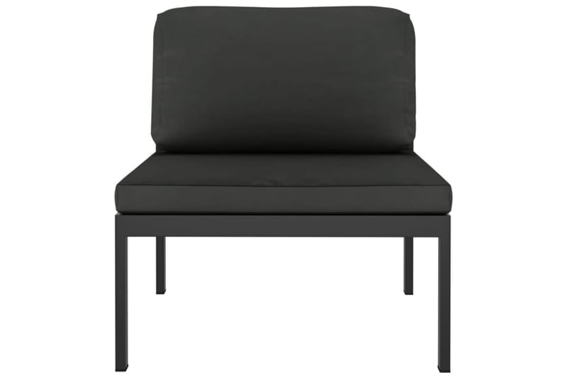 loungesæt til haven 6 dele med hynder aluminium antracitgrå - Antracit - Have - Udendørs miljø - Altan & terrasse - Altanmøbler
